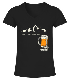 Jours De La Semaine Et Bière Drôle Beer Lover Homme Cadeau T-Shirt