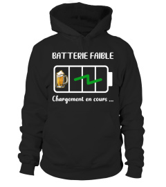 Tee batterie faible humour biere homme