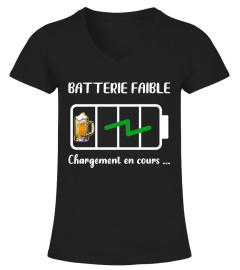 Tee batterie faible humour biere homme