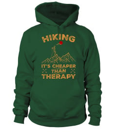 Hiking it's Cheaper Than Therapy Men T-shirt