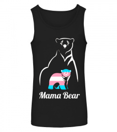 Lgbt Mama Bear T-Shirt Trans Pride Non-Binary