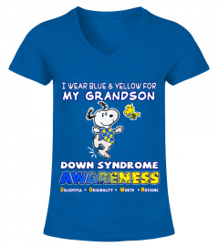 I Wear Blue & Yellow for My GRANDSON (Down Syndrome)