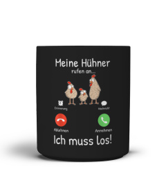 Meine Hühner rufen an - Bauer Landwirt Pute Geschenkidee