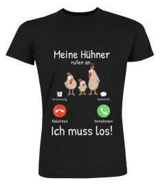 Meine Hühner rufen an - Bauer Landwirt Pute Geschenkidee