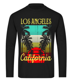 Los Angeles California Retro 70's Vintage Surf Tee Shirt