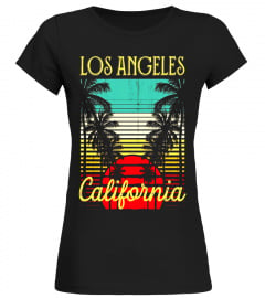 Los Angeles California Retro 70's Vintage Surf Tee Shirt