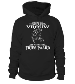 VROUW MET EEN FRIES PAARD