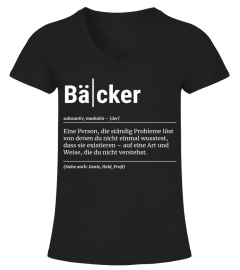 Bäcker - Baker T-Shirt Funny Gift Colleague