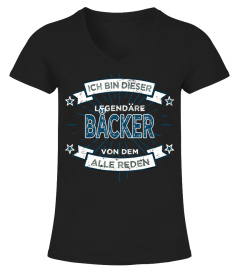 Baker T-Shirt with Quote Funny Motif