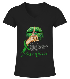 Don't Judge Me You have No Idea Scoliosis Warrior Green Ribbon Lip Shirt