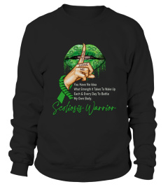 Don't Judge Me You have No Idea Scoliosis Warrior Green Ribbon Lip Shirt