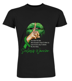 Don't Judge Me You have No Idea Scoliosis Warrior Green Ribbon Lip Shirt