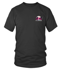Évasion Tropicale : T-shirt Noir ‘Florida’ au Design Rétro