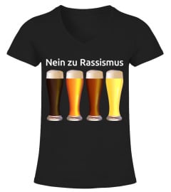 Bier - nein zu rassismus t-shirt