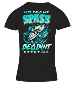 Nom d'usage - Angeln - Rute Raus Der Spass Beginnt Fishing Funny Fishing T-Shirt