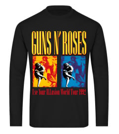 2 Sides OFFICIAL GUNS N ROSES USE YOUR ILLUSION WORLD TOUR BK