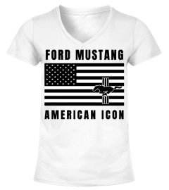 Clscr-011-WT.Ford Mustang American Icon Sticker