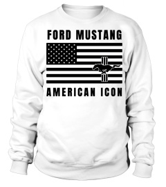 Clscr-011-WT.Ford Mustang American Icon Sticker