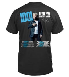 2-Sided Billy Idol Rebel Yell Canada 2024 Shirt