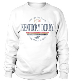 Kentucky Derby 150th Retro Stripe White Officially Licensed T-Shirt