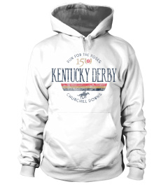 Kentucky Derby 150th Retro Stripe White Officially Licensed T-Shirt