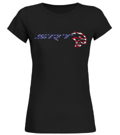 BK. Dodge SRT Hellcat Stars and Stripes T-Shirt-