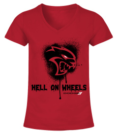 RD. Dodge Hellcat Hell on Wheels Long Sleeve T-Shirt-