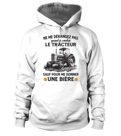 Ne mé dérangez pas quand je conduis le tracteur