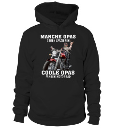 Coole opas fahren motorrad