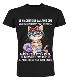 Je n'achète de la laine que quand j'en ai besoin pour un projet