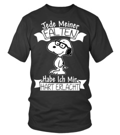 JEDE MEINER FALTEN HABE ICH MIR HART ERLACHT - SNOOPY