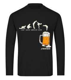 Los Dias De La Semana Y Cerveza Humor Beer Beverage Regalo Camiseta