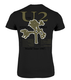 2 Sides Vintage U2 Rock Band Live The Joshua Tree World Tour 1987 BK