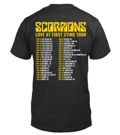 2-Sided Scorpions Band Tour Shirt