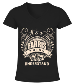 It's a FARRIS thing you wouldn't understand