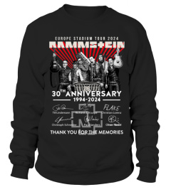 2 Face T-shirt Imprimé 30th Anniversary Rammstein Euro Statdium Tour 2024 Shirt