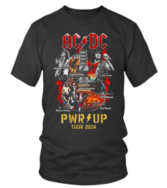 2 Faces ACDC PWR UP Tour 2024 Tee