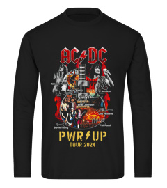 2 Faces ACDC PWR UP Tour 2024 Tee