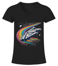 Millennium Falcon rainbow colors LT