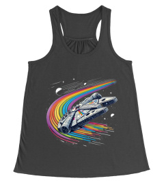 Millennium Falcon rainbow colors LT