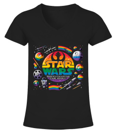 The Star Wars Logo - Pride in a Galaxy Far, Far Away with lightsabers planets LT