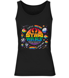 The Star Wars Logo - Pride in a Galaxy Far, Far Away with lightsabers planets LT