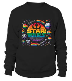 The Star Wars Logo - Pride in a Galaxy Far, Far Away with lightsabers planets LT