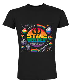 The Star Wars Logo - Pride in a Galaxy Far, Far Away with lightsabers planets LT