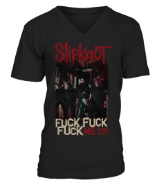 Official Slipknot Fck Me Up Mens Black Classic Rock Metal Tee Merch FRONT