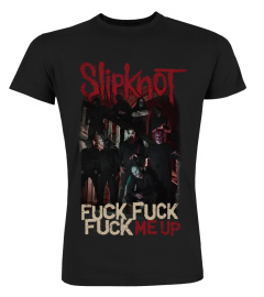 Official Slipknot Fck Me Up Mens Black Classic Rock Metal Tee Merch FRONT