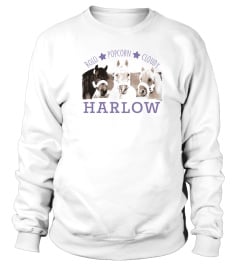 Harlow and Popcorn Merch