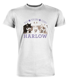 Harlow and Popcorn Merch