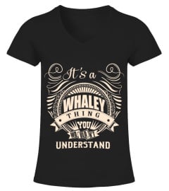 It's a WHALEY thing you wouldn't understand