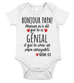 Bonjour papa!